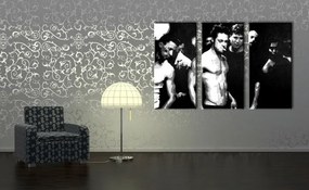 Ručne maľovaný POP Art obraz Fight Club 3 dielny fc