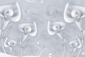 Obraz - Perlové kvety (90x60 cm)