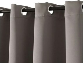 Záves OXFORD 140x270 cm, sivo-hnedý Zavesenie: Riasiaca páska
