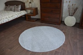 Koberec ETON strieborný kruh