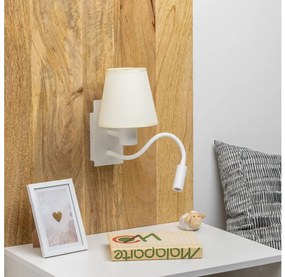 Brilagi - LED Nástenná lampa NUBILA 1xE27/25W/230V + LED/3W biela/krémová
