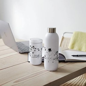 Stelton Nerezová fľaša Keep Cool White Moomin 750 ml