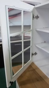 Kuchynská linka Lady - biela s doskou - 260 cm, biela/dub lancelot