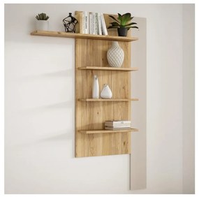 Nástenná polica INAR dub/béžová