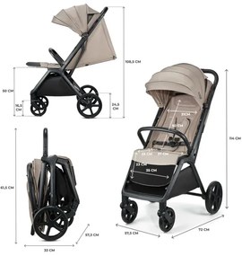 KINDERKRAFT - Športový kočík LOOM béžová