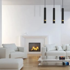 Závesné svietidlo na lanku JOKER 3xGU10/25W/230V čierno-zlaté