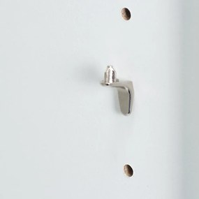 Knižnica 190 cm, biela - 5 priehradiek