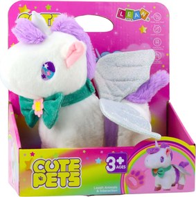 LEAN Toys Interaktívny jednorožec na vodítku Chodiace zvuky Galopovanie Odnímateľné krídla