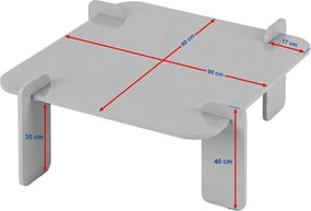 Konferenčný stolík KLEVANO, borovica Atlantic/antracit