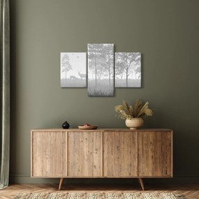 Obraz - Lúka s jeleňami (90x60 cm)
