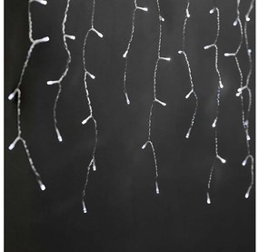 Nedis CLLC180C - LED vianočný záves 180xLED, 7 funkcií, 10,9m, IP44, studená bie