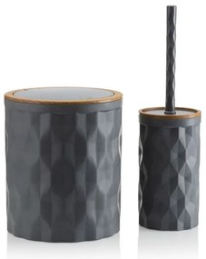 Kúpeľňový set REINA 5 ks antracit/hnedá