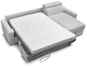 Svetlosivá rozkladacia rohová pohovka (variabilná) Monaco – Bobochic Paris