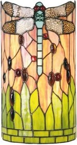 Nástenná lampa Tiffany Dragonfly - 20 * 11 * 36 cm 2x E14 / Max 40W