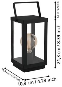 Eglo 43623 - Stolná lampa BRADFORD 1xE27/60W/230V