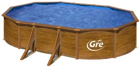 Nadzemný bazén Oceľový Imitácia Dreva 500 x 300 x 120 cm Pacific