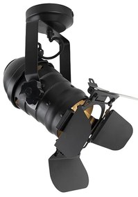 Priemyselné štúdiové reflektorové svetlo čierne otočné a naklápateľné - Movie