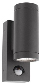 Redo 9453-LED Vonkajšie nástenné svietidlo so senz. VINCE 2xLED/3W/230V IP54 antr.
