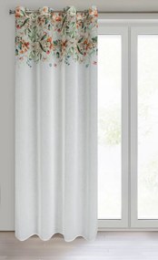 ZÁVES NA KRÚŽKOCH LORA 140X250 CM VZOROVANÁ