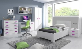 Nočný stolík SCOUT - biely (viac variant)