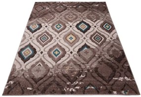 Koberec Sumatra H109A Geometric hnedý, tmavo béžový