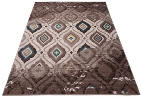 Koberec Sumatra H109A Geometric hnedý, tmavo béžový