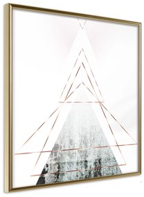Artgeist Plagát - Geometric Abstraction (Square) [Poster] Veľkosť: 30x30, Verzia: Zlatý rám