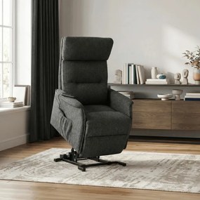 Polohovacie kreslo sivé, elektrické TV-L8960 GREY2