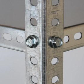 Skrutkový kovový regál 200x100x30cm, 5 políc