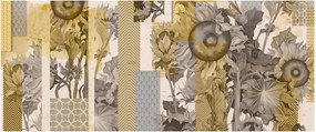 Obraz - Koláž so slnečnicami (120x50 cm)
