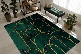 Zelený koberec EMERALD exkluzívny/glamour Veľkosť: 140x190cm