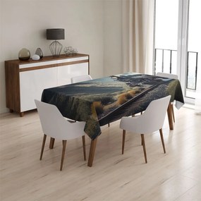 Sablio Obrus Parná lokomotíva v horách - 90x90 cm