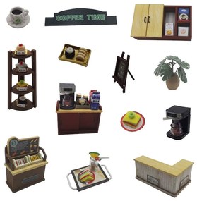 Dvedeti miniatúra domčeka Čas na kávičku