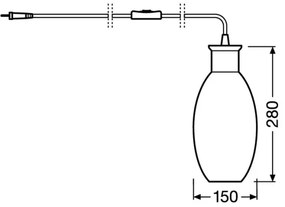 Ledvance - Stolná lampa GRAPE 1xE27/40W/230V ružová