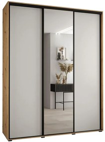 Skriňa 45 Canaris 3 190 artisan/biela/čierna