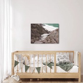 Obraz - Cesta k smaragdovému moru (70x50 cm)