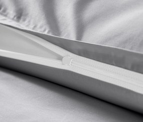 Posteľná bielizeň z bavlny a saténu, sivá, štandardná veľkosť