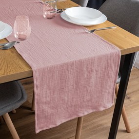 Biante Mušelínový behúň na stôl MSN-041 Staroružový 20x120 cm