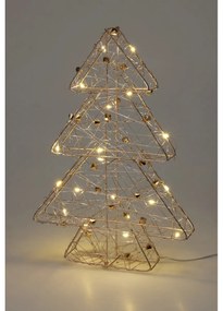 Vianočný LED stromček Goldwire zlatá, 21 x 30 cm