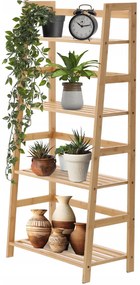 Bambusový regál so 4 policami 57 x 30 x 120 cm