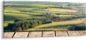Obraz - Výhľad na krajinu (120x50 cm)