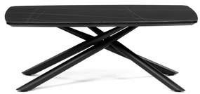 Autronic BONTEC Konferenčný stolík 120x70cm, spekaná keramika, mramor, AHG-X7227 BK Farba: Čierna