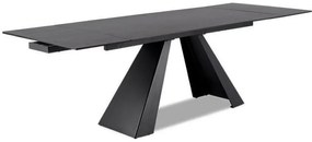 Jedálenský stôl SALVADORE | antracit/čierny mat