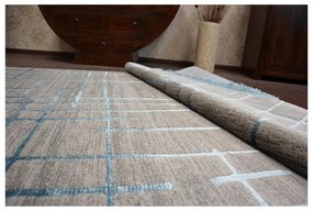 Luxusný kusový koberec akryl Strap sivý 80x300cm