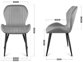 Jedálenská stolička Mark Adler Prince 2.0 Grey