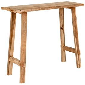 Konzolový stolík z teakového dreva v prírodnej farbe 30x90 cm Girona – House Nordic