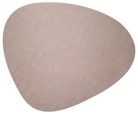 Kožený koberec Curve – teplý sivý