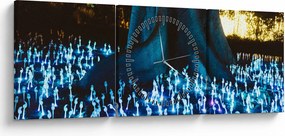 Obraz - Magický strom (s hodinami) (90x30 cm)