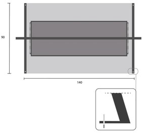 Čierna kovová záhradná hojdačka Kari - Garden Pleasure
