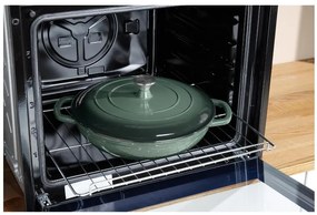 Silvercrest®  Liatinová servírovacia panvica, Ø 30 cm (zelená)  (100393085)